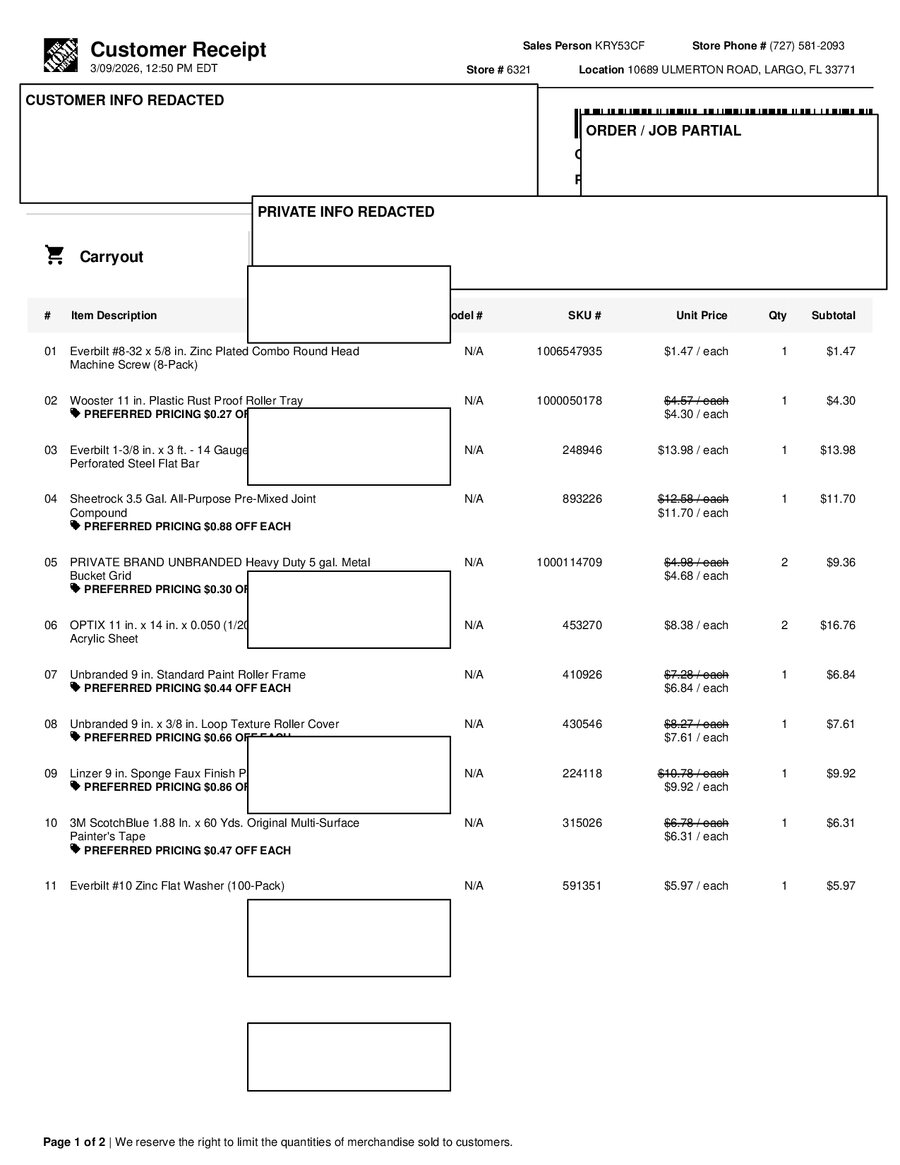 H6321 521305 Receipt