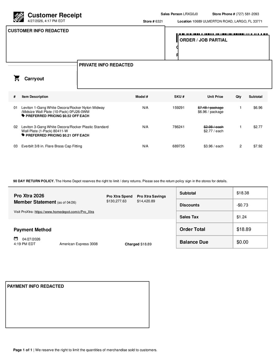 H6321 530572 Receipt